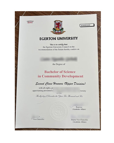 How much does it cost to buy a fake Egerton University Certificate?