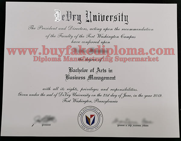 How Much Does It Cost To Buy A Fake DeVry University Certificate Buy 