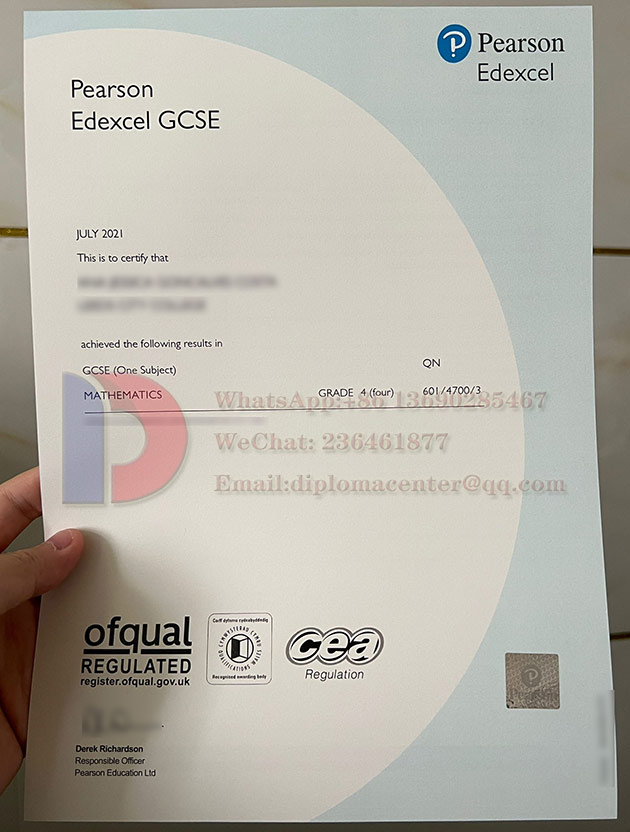 Pearson Edexcel GCSE Fake certificates