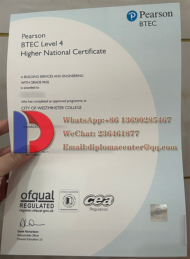 Pearson BTEC Level 4 Certificates