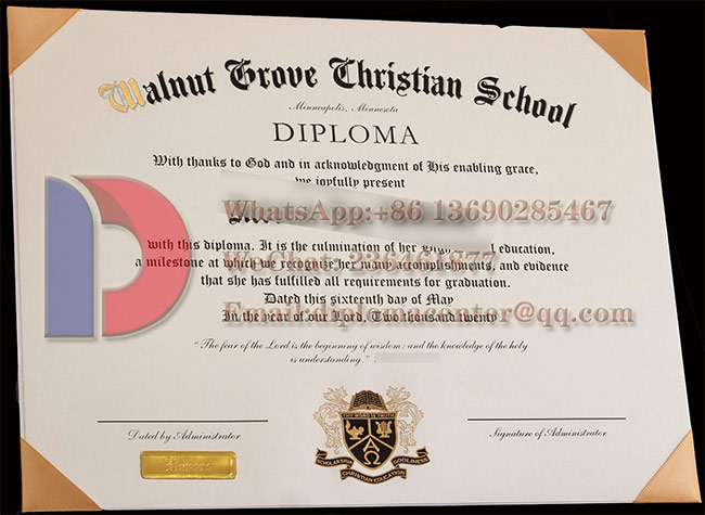 Walnut grove christian school diploma