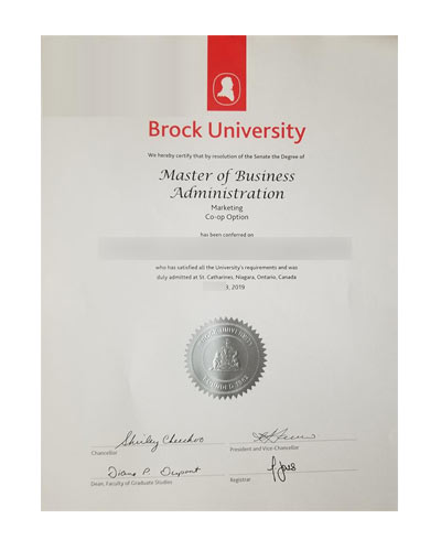 How do I get my Brock University diploma Degree?