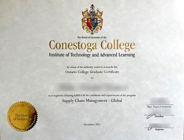 Ontario College Certificate 2021 edition