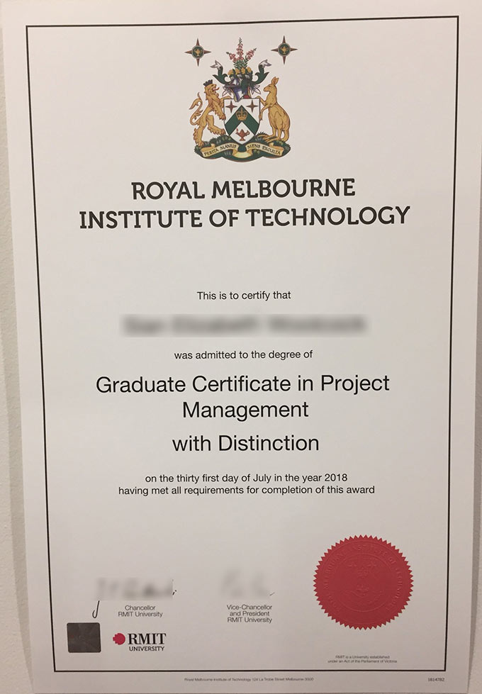 2018 RMIT Graduate Diploma in Project Management