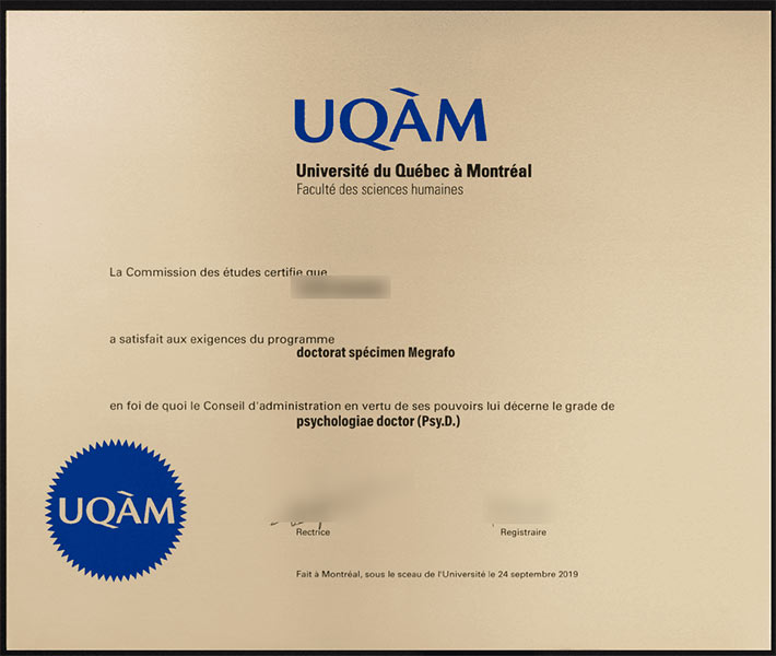 2019 PhD in Psychology from UQAM