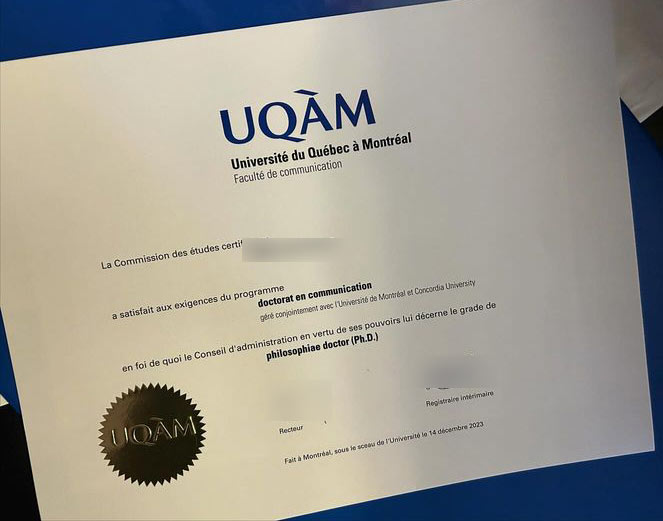 2023 Doctor of Philosophy from UQAM