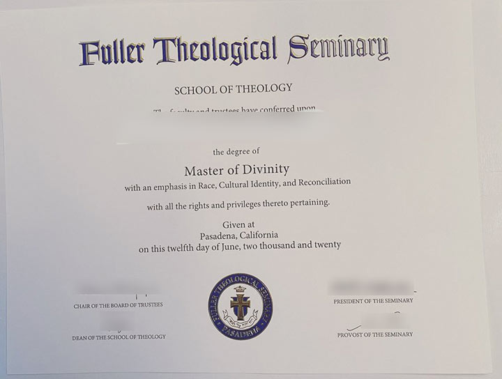 Fuller Master of Theology at Theological Seminary