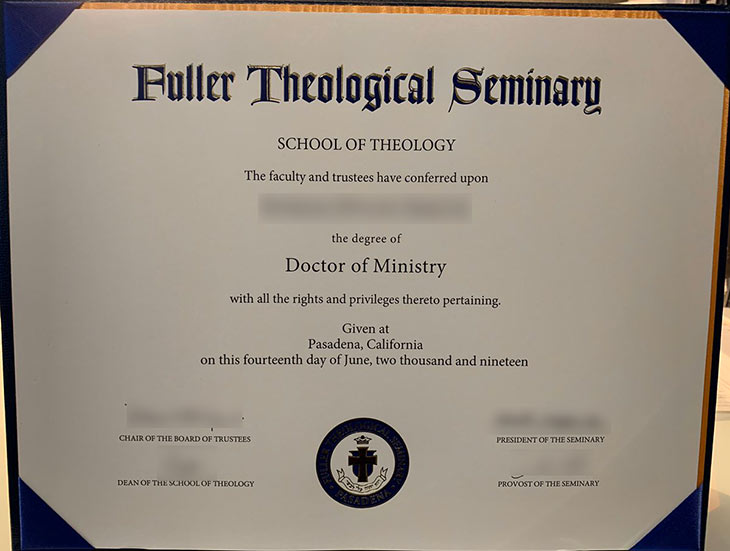 Fuller Theological Seminary Doctor of Ministry degrees