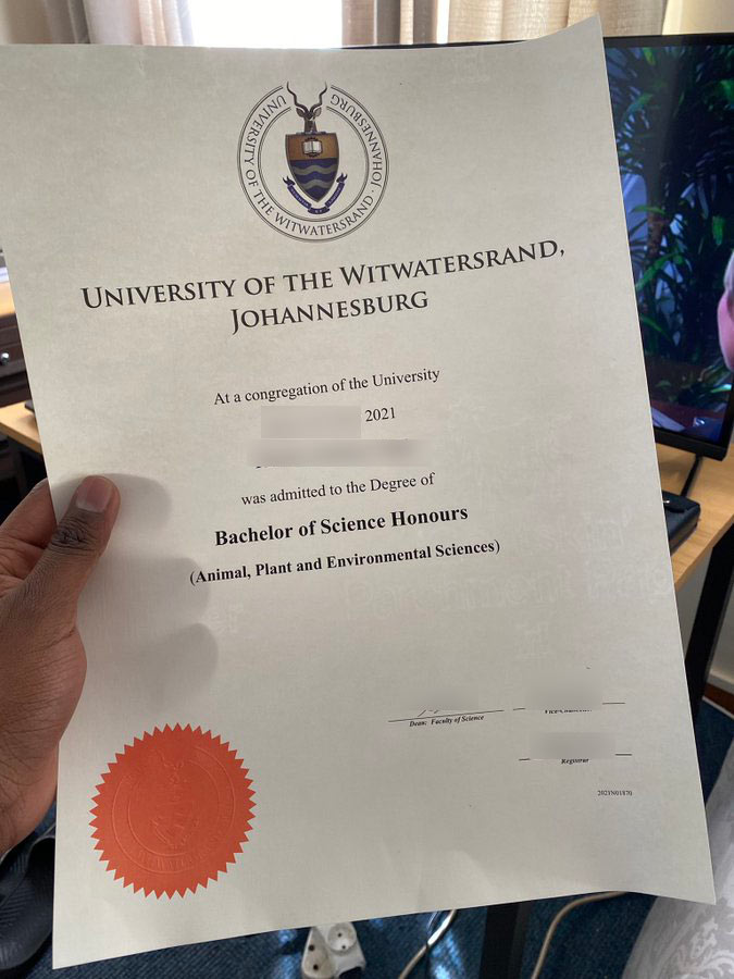 Bachelor of Science with Honours, University of the Witwatersrand,2021