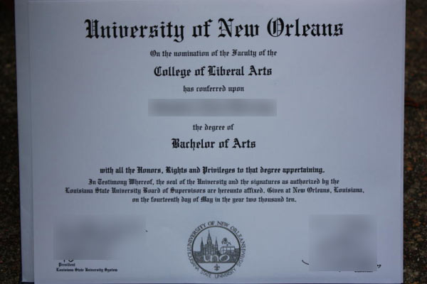 Bachelor of Arts Degree from UNO