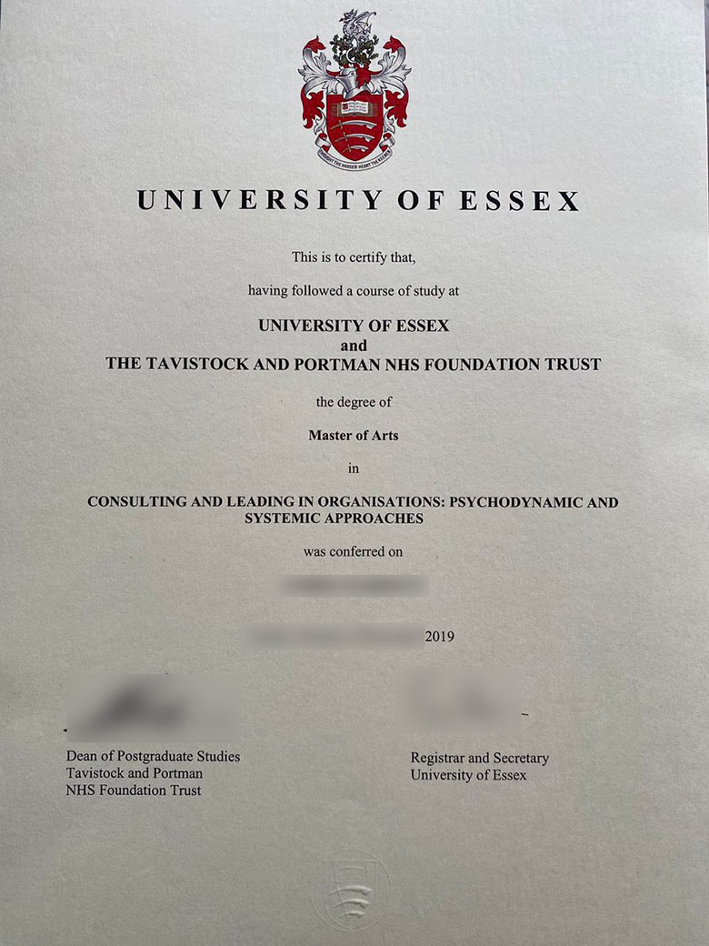 2019 Master of Arts from the University of Essex