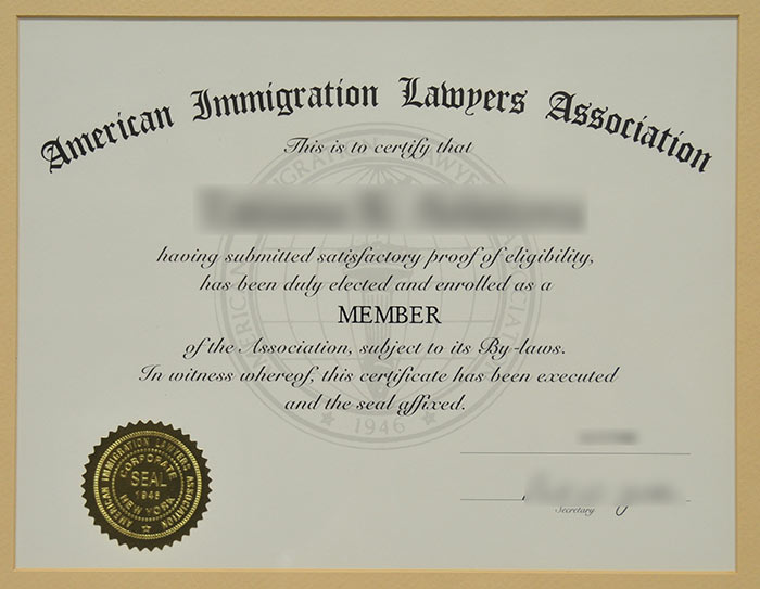 AILA Certificate Sample