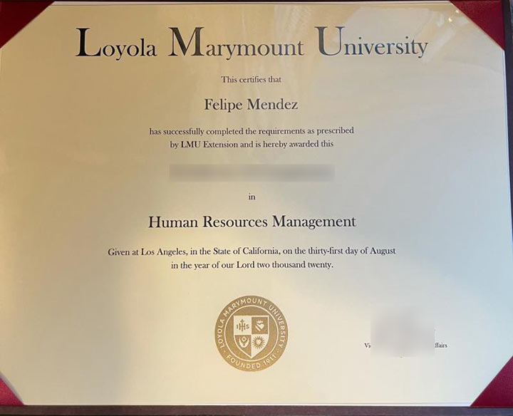 LMU Human Resource Management Certificate 2022