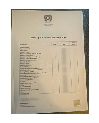 Which website can buy fake SQA transcript scores