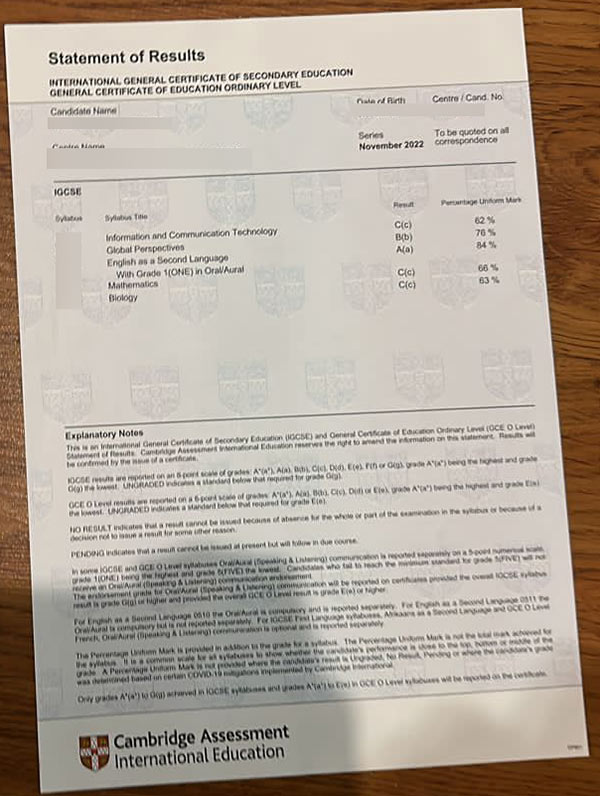 2022 GCE A-level Certificate