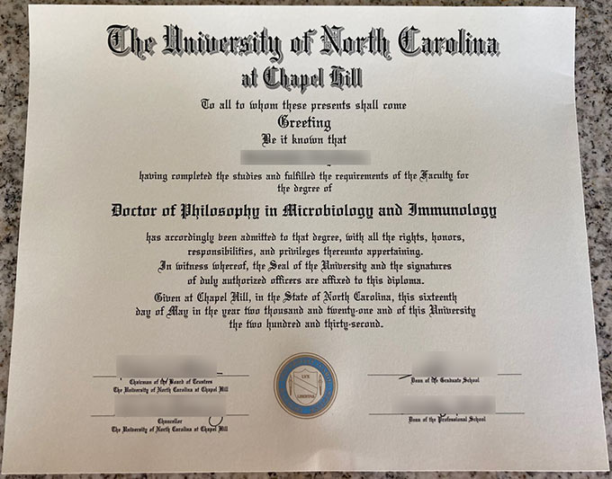 2017 Doctor of Immunology,UNC-Chapel Hill