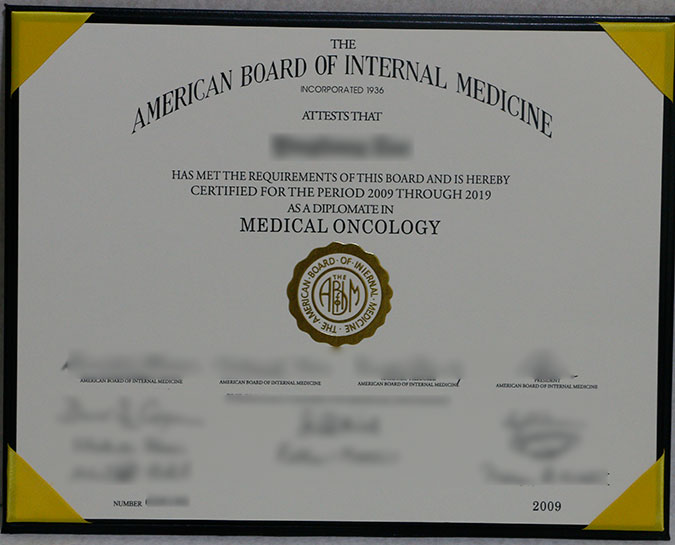 2009 ABIM Professional Certificate in Medical Oncology