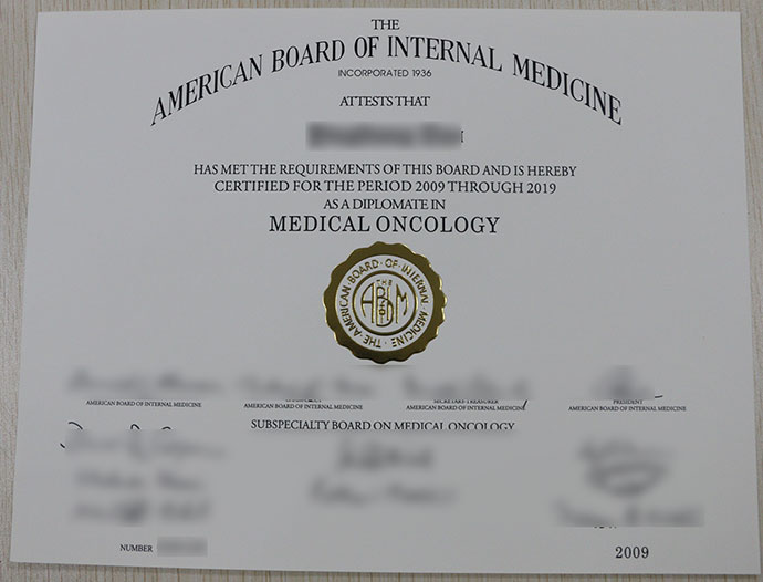 2009-2019 ABIM Professional Certificate in Medical Oncology