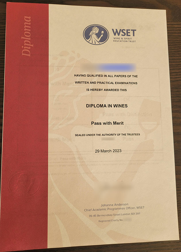 2023 Diploma in Wines