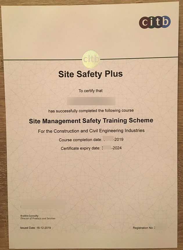 CIBT Site Safety Management Training Program 2019-2024