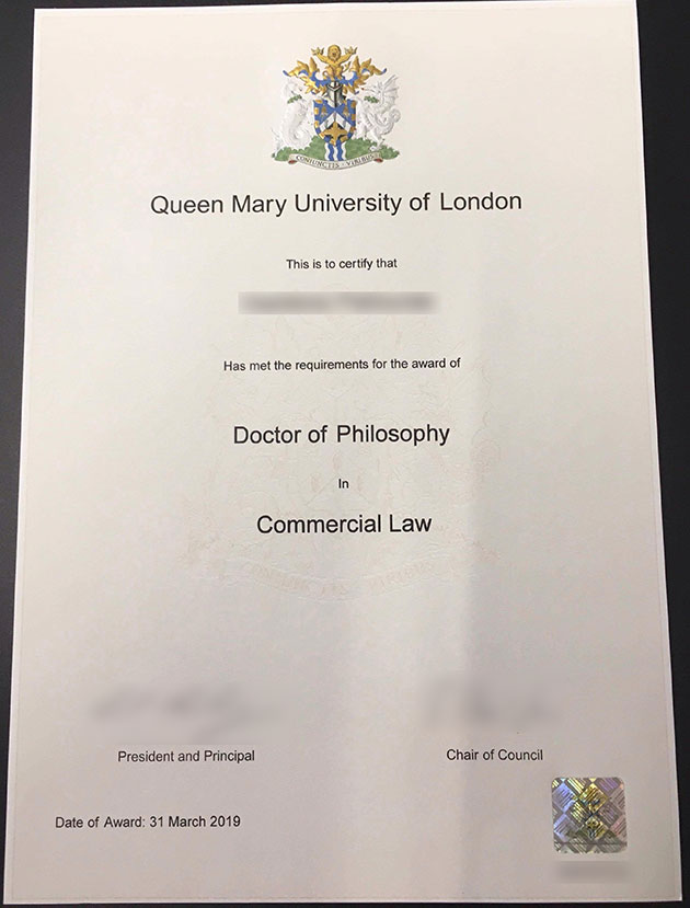 2019 QMUL Doctor of Philosophy (Commercial Law)