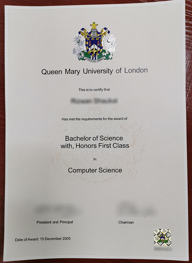 2005 QMUL Bachelor of Science (Computer Science)