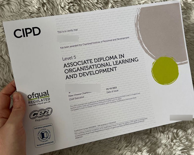 2023 CIPD Level 5 Organizational Learning and Development