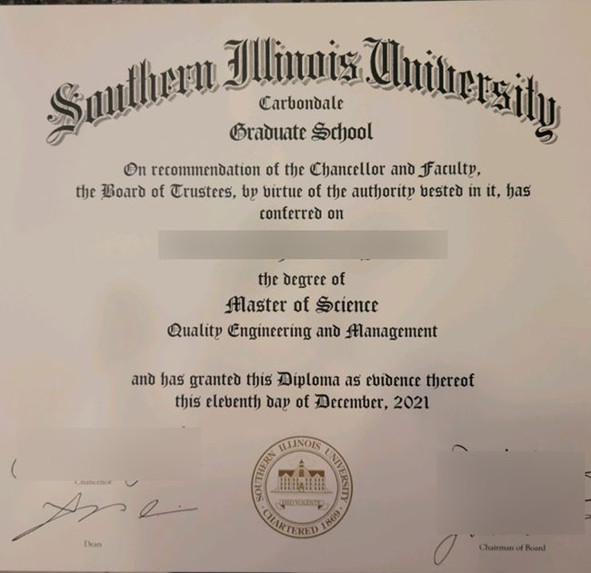 2021 Master of Science at SIU