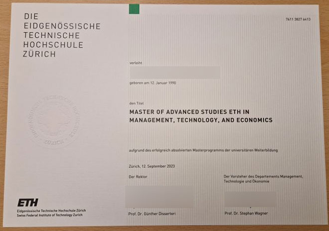 2023 Master of Advanced Studies in ETH Zurich