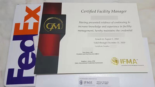 CFM Certified Facility Manager,2020