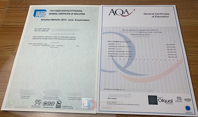 2012 WJEC Certificate