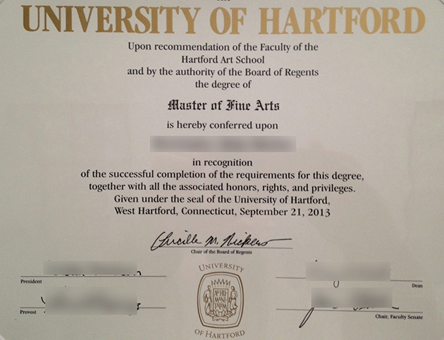 2013 Master of Fine Arts from the University of Hartford