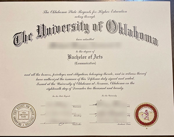 Bachelor of Arts,University of Oklahoma,2020