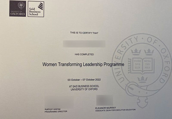 Diploma in Leadership for Women Said Business School in 2022