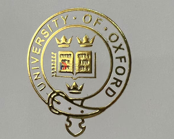 Oxford University degree embossed seal