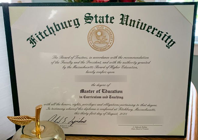 Master of Education,Fitchburg State University,2021