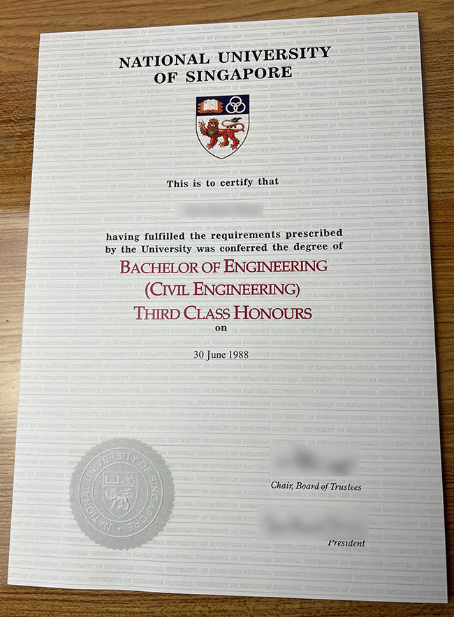 1988 NUS Diploma in Marine Civil Engineering