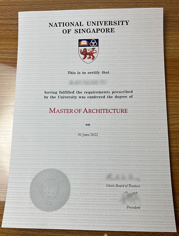 2022 NUS Master of Architecture