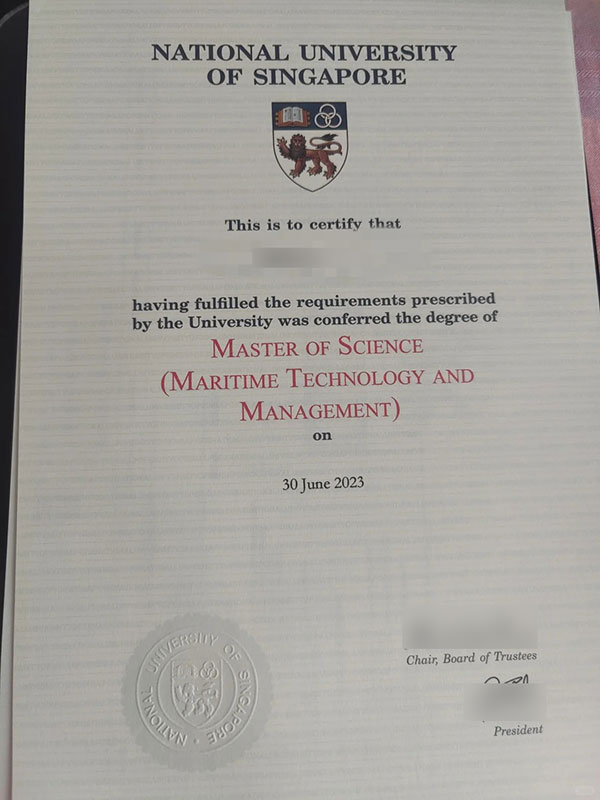 2023 NUS MSC in Maritime Technology Management