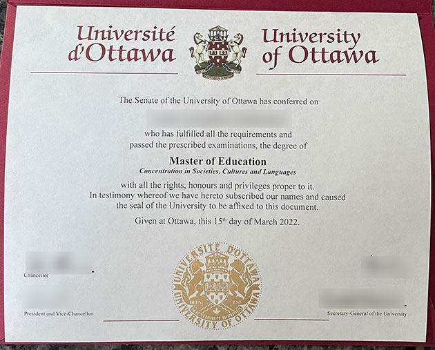 2022 Master of Education,University of Ottawa