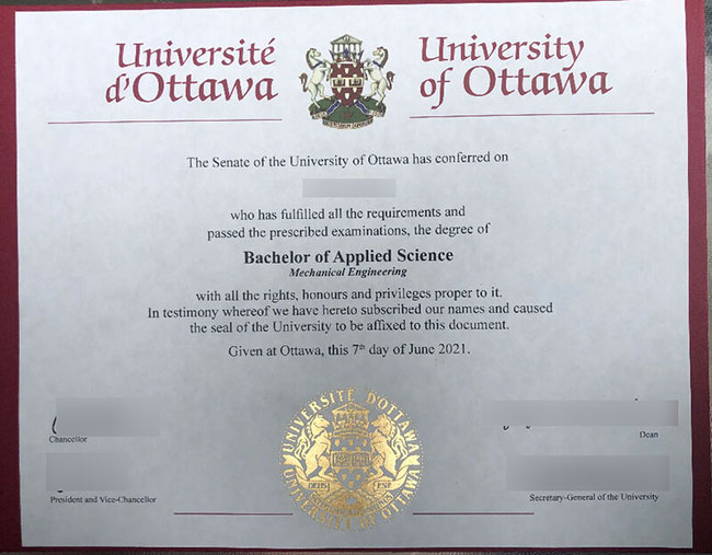 2021 Applied Science in Mechanical Engineering,University of Ottawa