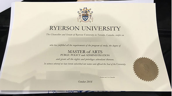 2018 Ryerson University Master of Arts sample