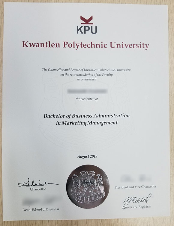 2019 KPU Marketing Management Bachelor of Business Administration