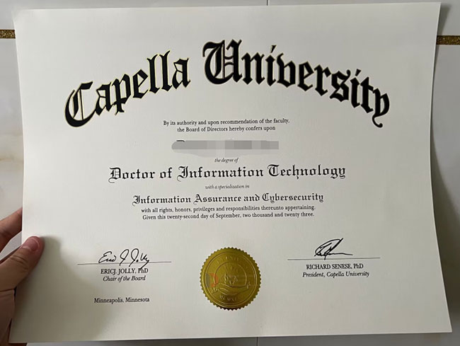 2023, Information Assurance and Cyber Security, Capella University