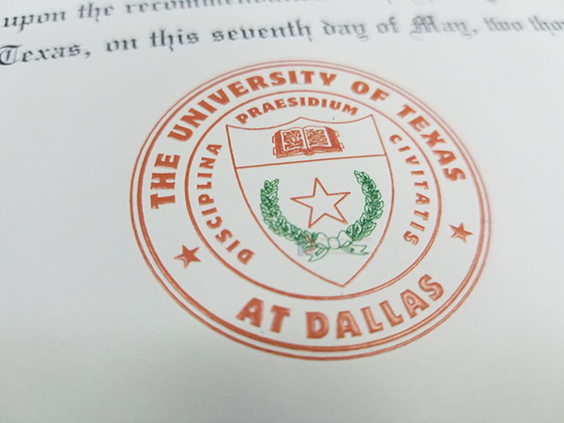 University of Texas at Dallas Diploma Seal logo