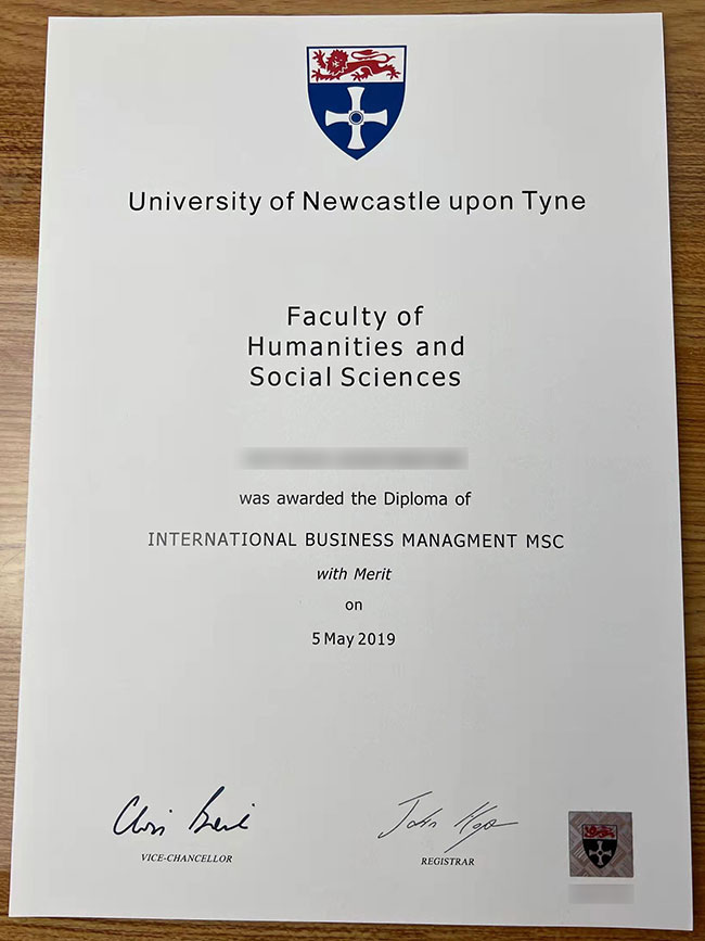 2019 Newcastle Master's Degree in International Business Management