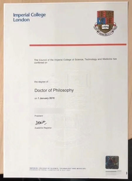 2019 Imperial College Doctor of Philosophy sample