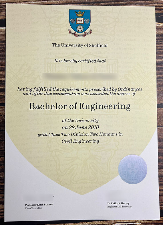 2010 University of Sheffield Bachelor of Engineering sample