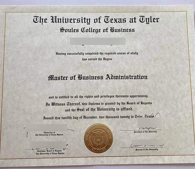 Fake from Tyler University of Texas degrees