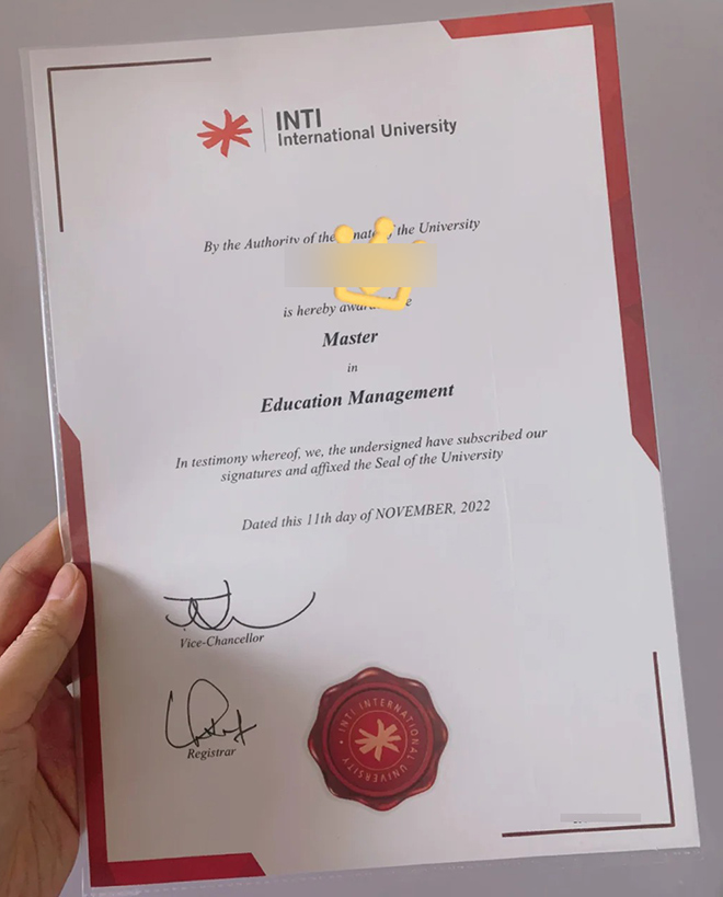 INTI international university diploma Sample 2022